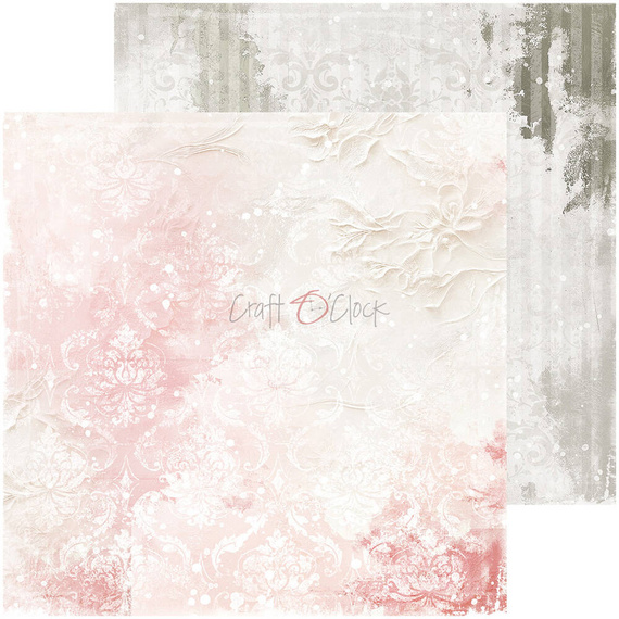 CRAFT OCLOCK 24 Blatt 20x20cm doppelseitig Scrapbooking Papier, Rose Emotions mix