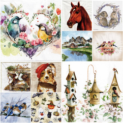 VINTAGE SERVIETTEN 1 Stück Motivservietten Decoupage Napkin 33x33cm, Engel 101