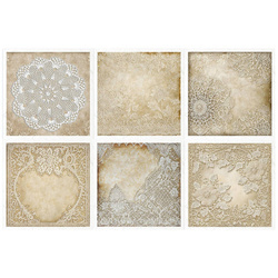 Scrapbooking-Bastelpapier-Set reis - ITD - RSM145 Spitze