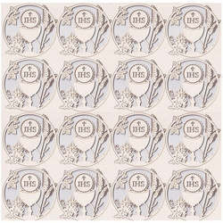 SCRAPINIEC Dekorpappe Die Cut Chipboard Dekoration Ornament x16, Messkelch Rahmen 03