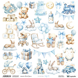 SCRAPandME 30x30cm einseitig Scrapbooking Papier 250g, Baby 05