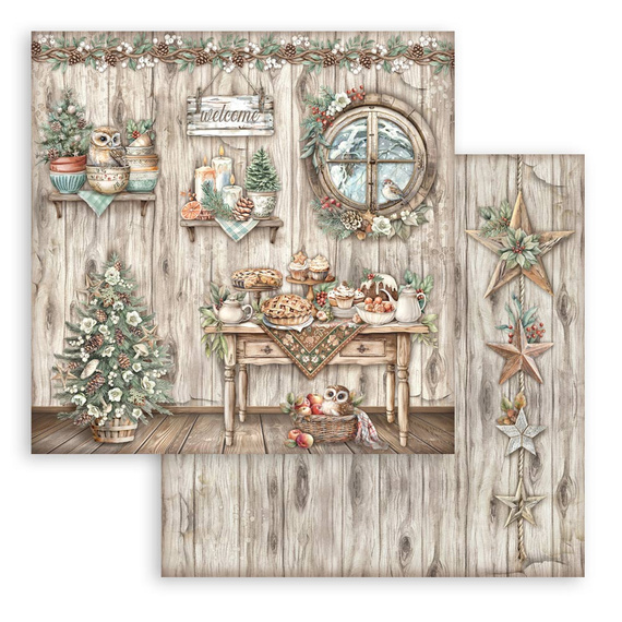 Scrapbooking Papier Set 30x30 - The Owl's House - Stamperia