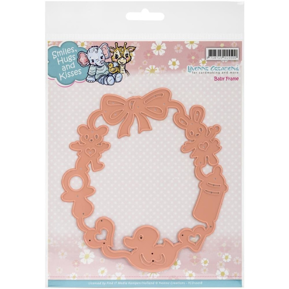 Stanzform Präge Stanzschablone Cutting Die - Yvonne Creations - Baby Rahmen Baby Rahmen