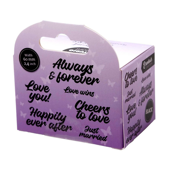 Aufkleber - Dekor Stickers - schwarze Untertitel - Studio Light - Happily ever after