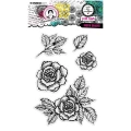 STUDIOLIGHT - Transparenter Stempel - Garden romance, Rosenblüten, Blätter