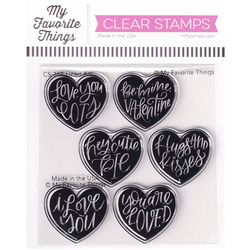 MY FAVORITE THINGS Klar Stempel Stamps Clearstam, Heart Art