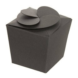 Geschenkpackung Blume grau - RzP