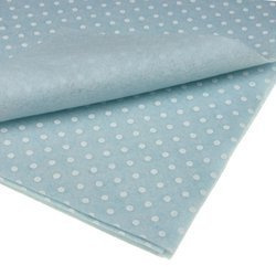 Bastelfilz mit Tupfen 30x40cm Dekofilz Filzplatten Filzstoff 1mm, hellblau