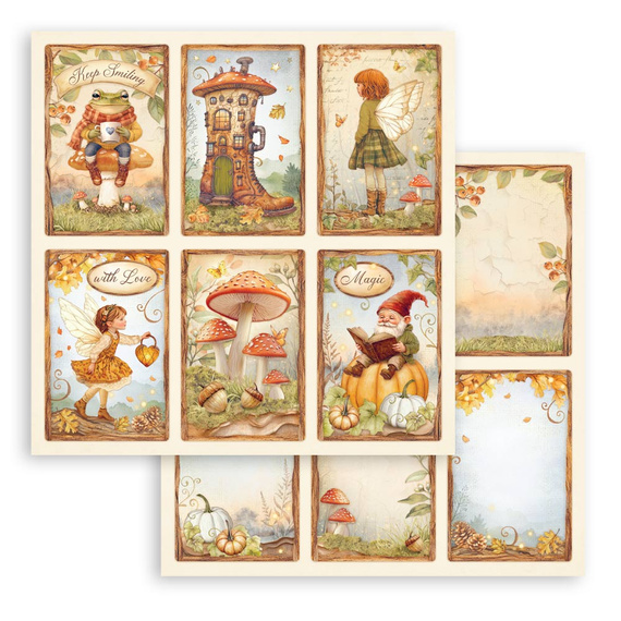 Scrapbooking Papier Set 20x20 - Whispering Woods - Stamperia