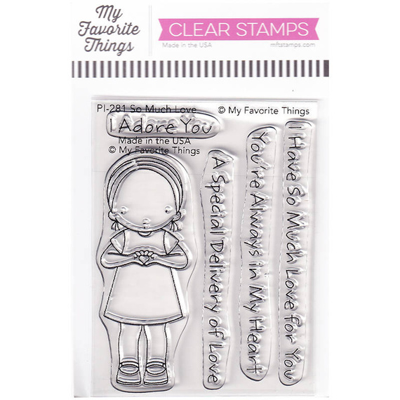 MY FAVORITE THINGS -  Klar Stempel Stamps Clearstamp, So Much Love 