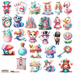 AUFKLEBER - ScrapLove - Alice 5 - Alice im Wunderland 5