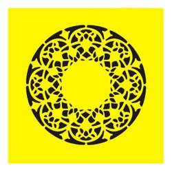 ITD Mixed Media Schablone STENCIL für Decoupage Scrapbooking 16x16, ST0131 Ornament