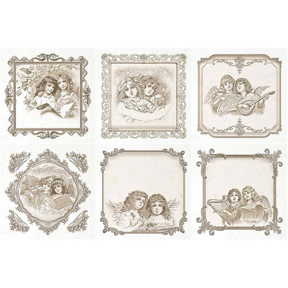 ITD Reispapier Decoupage Bastelpapier, RSM058 engel