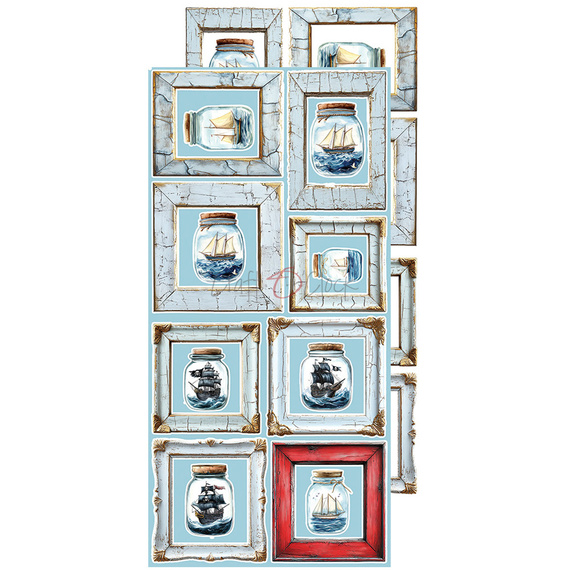 Scrapbooking Zubehör Set - Craft o'clock - Emerald Tales - Blumen