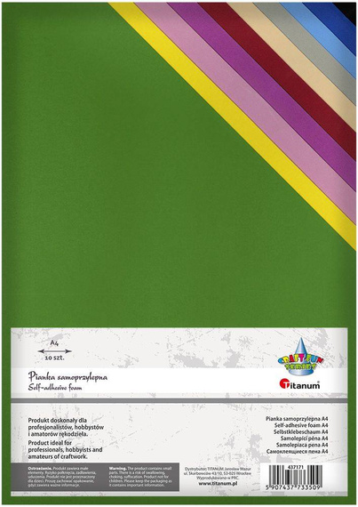 Selbstklebender Schaumstoff A4 10 Farben