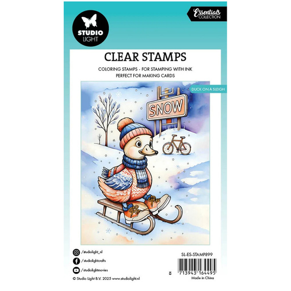 Transparenter Stempel - StudioLight - Duck on a sleigh
