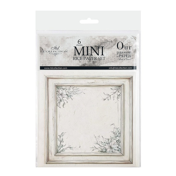 Reispapier-Set-Bastelpapier - ITD - RSM171 Dekorative Rahmen, vintage, shabby chic