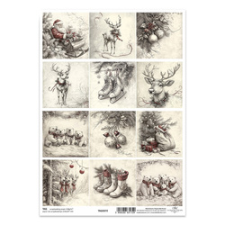 Scrapbooking Tag Set 0358 Blumen auf dem Land