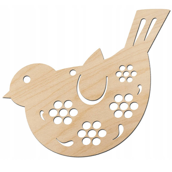 Durchbrochener Vogel aus Holz Nr. 2 Dekor