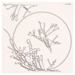 SCRAPINIEC Dekorpappe Die Cut Chipboard Dekoration Ornament, Kräuter Rahmen 5538