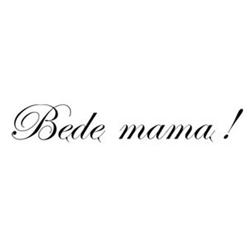 AGATERIA - Transparent Stempel Motivstempel Clear Stamp Będę mamą! - Untertitel PL