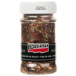 PENTART Deco-Metall-Flocken silbern Flocken Golden und mix petals 100 ml M11