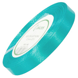 Satinband 12 mm - türkis - 32 lfm