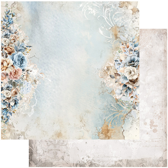 ALCHEMY OF ART Set 30x30cm Scrapbooking Papier,  In shades of blue