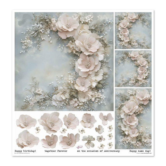 ITD COLLECTION Setz 11Stk 30x30cm Scrapbooking Papier - Celebrate the Moments