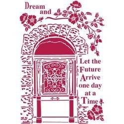 STAMPERIA Mixed Media Schablone STENCIL Lady Vagabond Traum