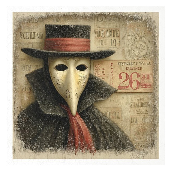 Reispapier-Set - Karneval, Maskerade, Theaterfiguren - RSM221 - Itd Collection