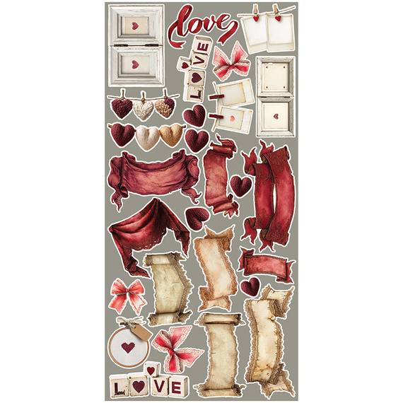 Scrapbooking-Zubehör-Set - Craft o'clock - Spring in Love