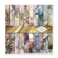 ITD COLLECTION Scrapbooking Papier Set 30x30 cm - Garden of Muses