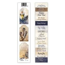 Scrapbooking Papier Streifen - Lexi Design - Zimt Weihnachten 02