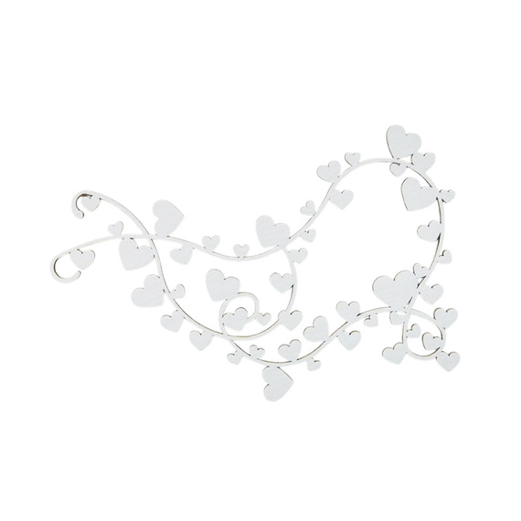 Dekorpappe Die Cut Chipboard - Ganz viel Liebe - ganz viel Herz - Kreatywna Pracownia