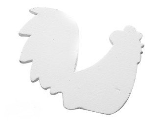 Holzhahn klein weiß 5St