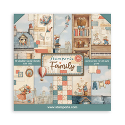 Scrapbooking Papier Set 30x30 - Family - Stamperia