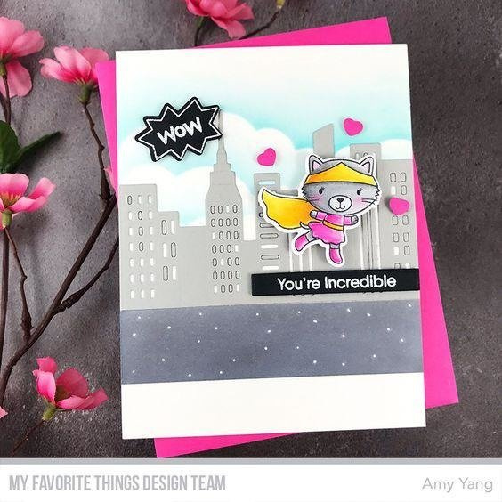 MY FAVORITE THINGS Klar Stempel Stamps Clearstamp - Super Cat 