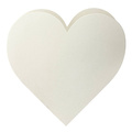 RzP - Leere Kartenbasis - Blanko Karte zum Basteln - Herz 14x14cm - Creme