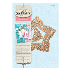 Stanzform Präge Stanzschablone Cutting Die - Spellbinders - Etiketten 48 Deko-Akzente Rahmen Ornament