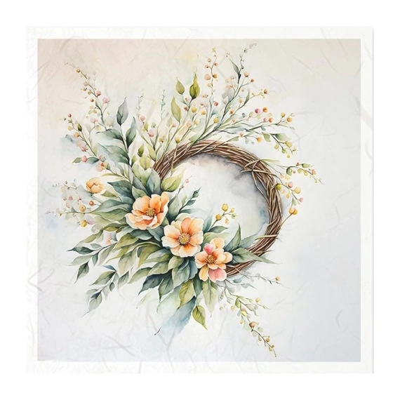 Scrapbooking-Bastelpapier-Set reis - ITD - RSM121 Girlande, Blumen, Frühling