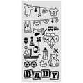 Schablone mixed-Media 3D 12x25cm - Baby elements - Stamperia