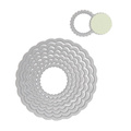 SIZZIX Stanzform Präge Stanzschablone Cutting Die, Circles scallop 657552