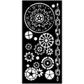 Schablone mix media 3D 12x25cm - Voyages Fantastique Mechanismen - Stamperia