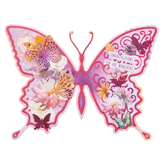 Stanzschablone - Cutting Die für Papier - StudioLight - Butterfly cardshape Schmetterling