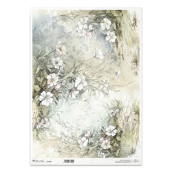 Reispapier Decoupage Bastelpapier für Decoupage A3 ITD-1422L Blumen