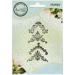 AGATERIA Polymerstempel Clear Stamp - Winterliche Eckmotive