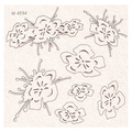 Dekorpappe Die Cut Chipboard - Farn - Farnblumen 