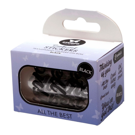 Aufkleber - Dekor Stickers - schwarze Untertitel - Studio Light - All the best