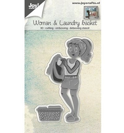 JOY!Crafts Stanzform Präge Stanzschablone Cutting Die - 6002/0674 Wäscherei, Frau